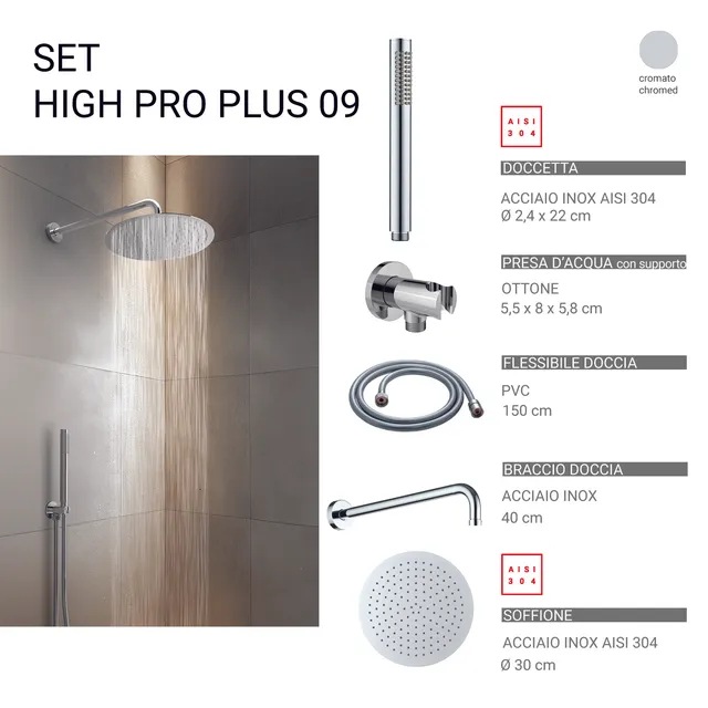gedy-high-pro-plus-09-ensemble-douche-5-pi-ces-chrome image 1