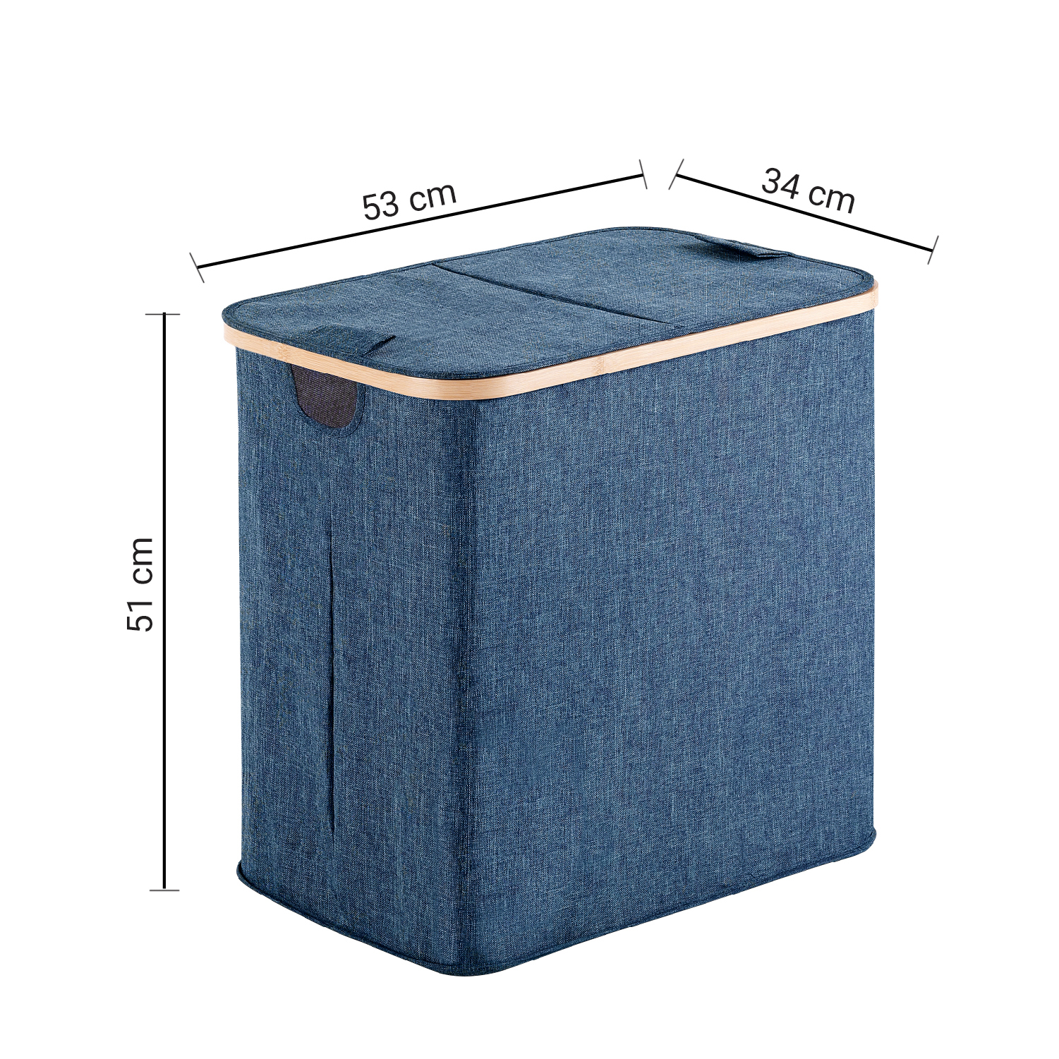 gedy-bamboom-yoshi-panier-linge-87-l-bleu image 2