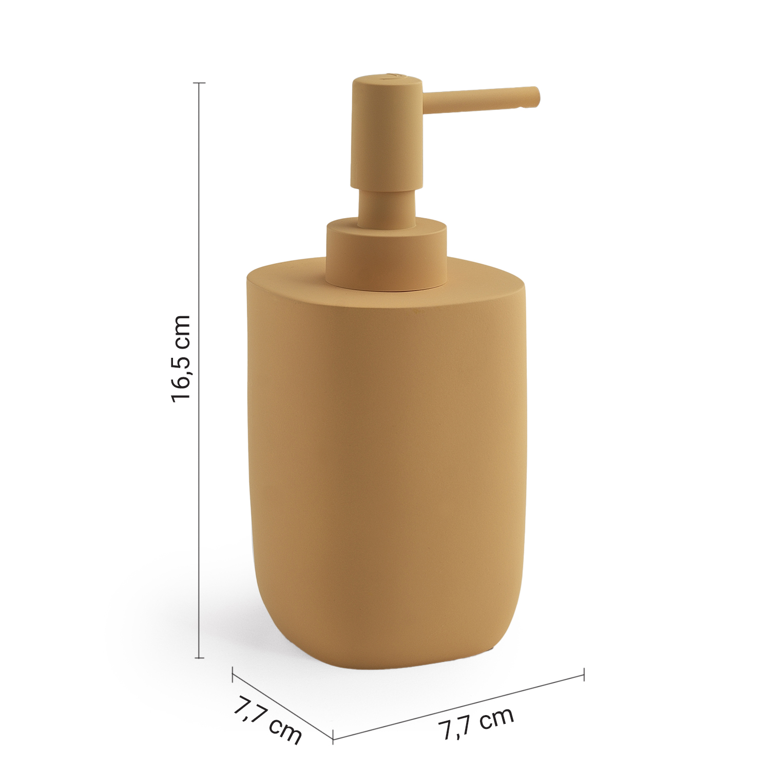 gedy-ylenia-distributeur-savon-jaune-mat-senape image 2