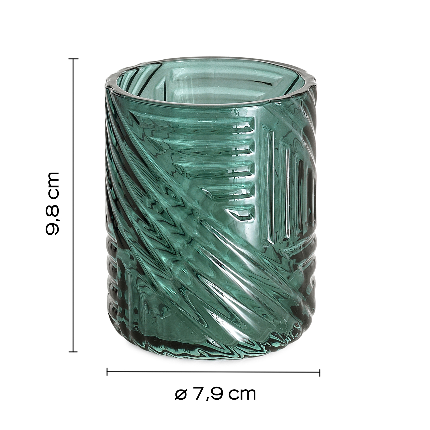 gedy-corinne-gobelet-porte-brosse-vert-r-sine image 2