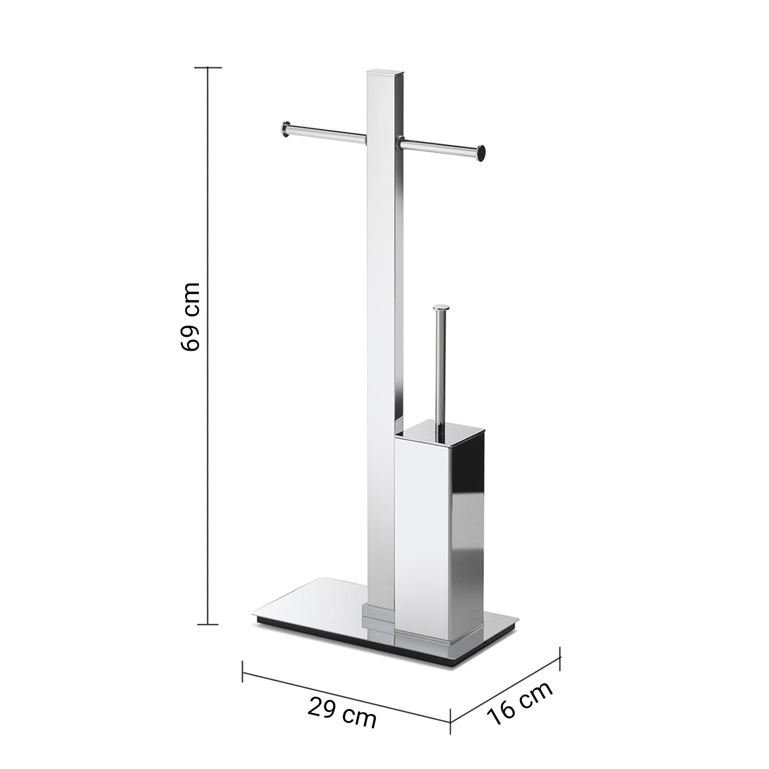 gedy-bridge-ensemble-wc-sur-pied-papier-brosse-chrome image 2