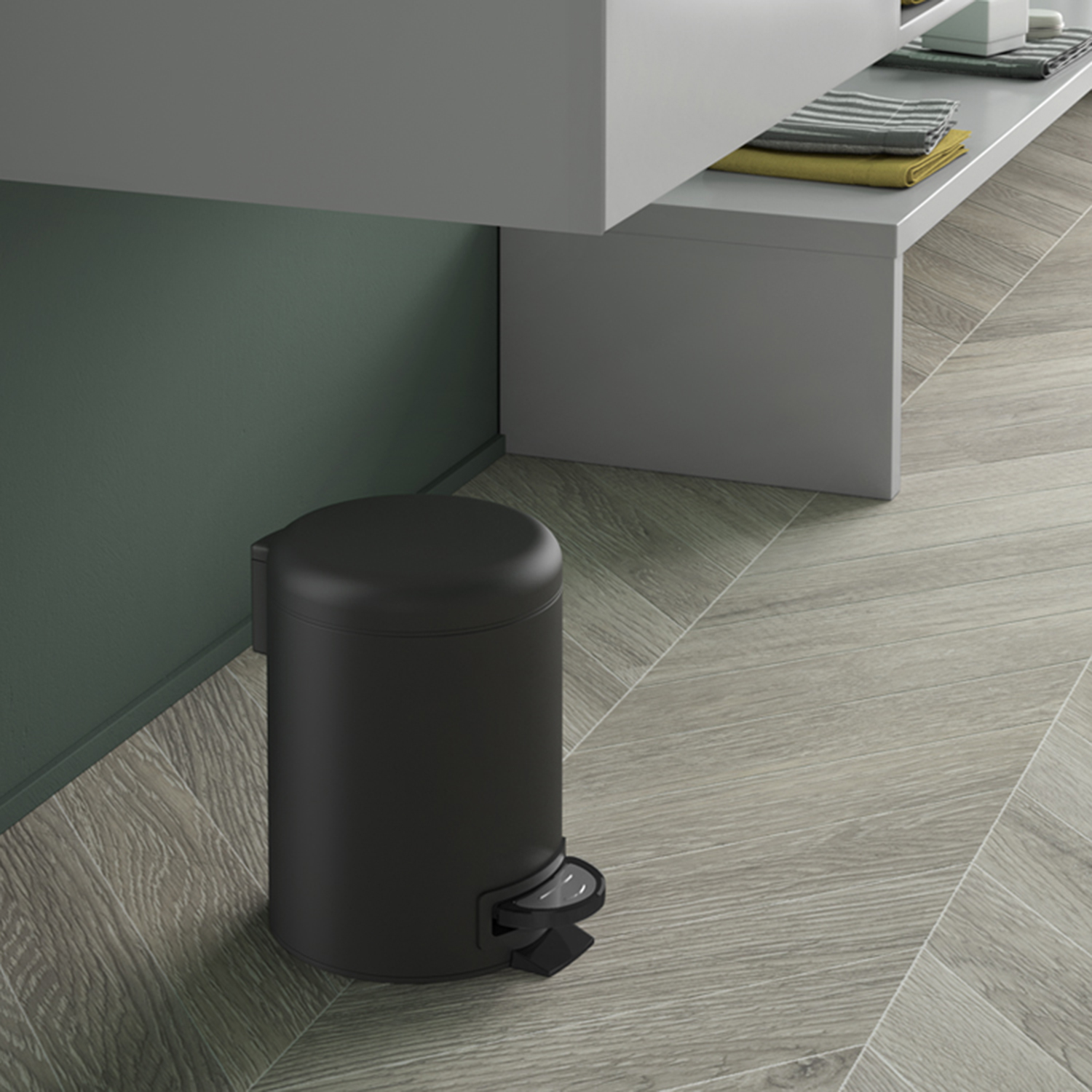 gedy-potty-poubelle-salle-de-bain-noir-mat image 3