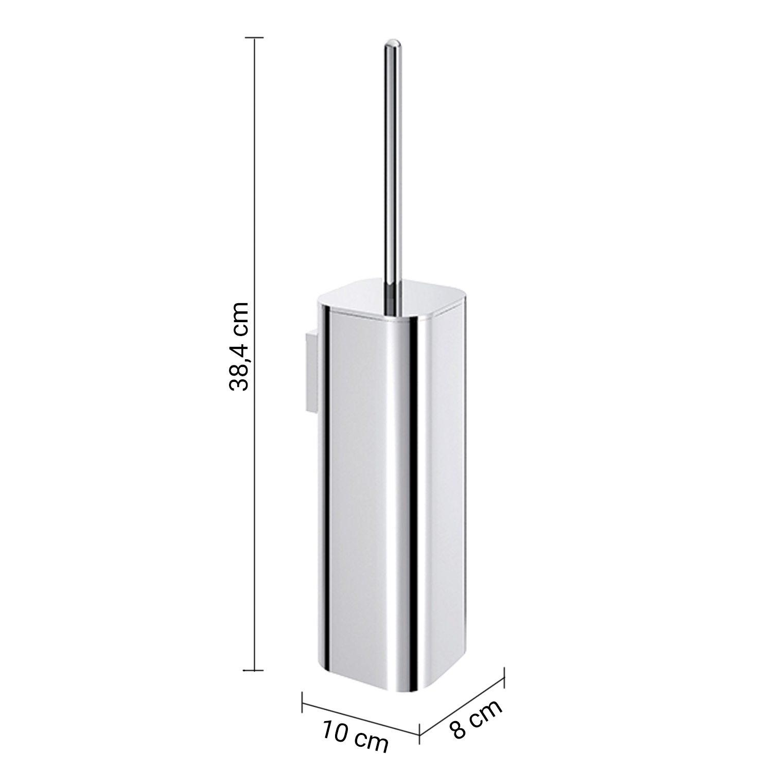 gedy-outline-brosse-wc-murale-chrome-avec-pot image 2