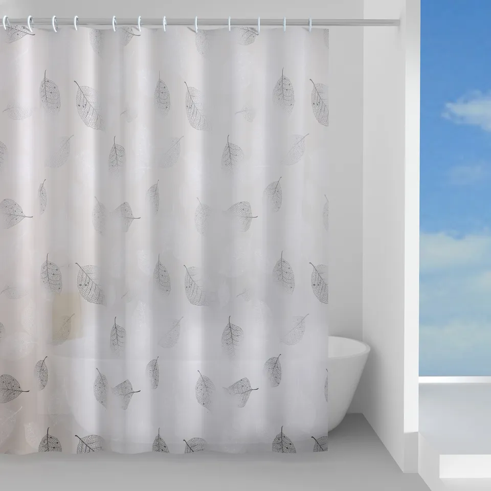 gedy-foliage-rideau-de-douche-180x200-cm-gris image 1