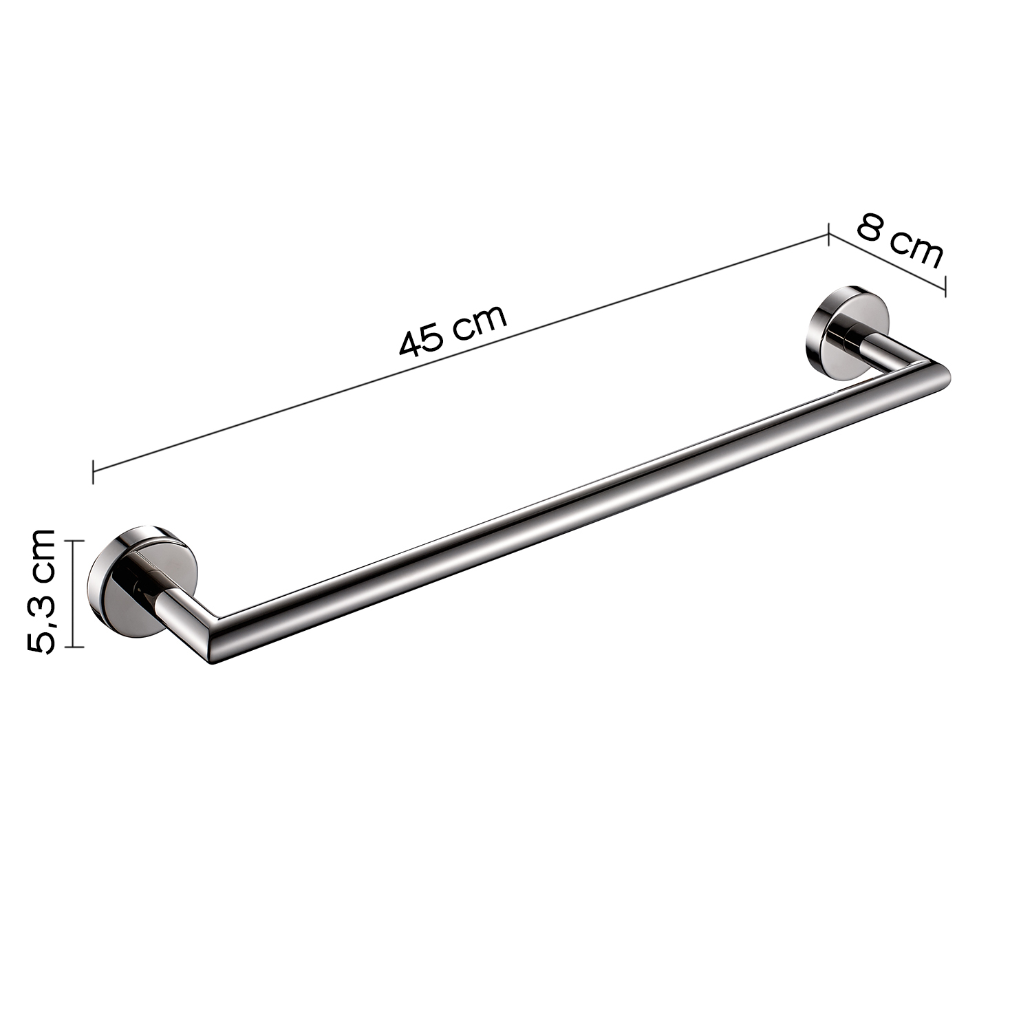 gedy-project-porte-serviette-45-cm-poli image 2