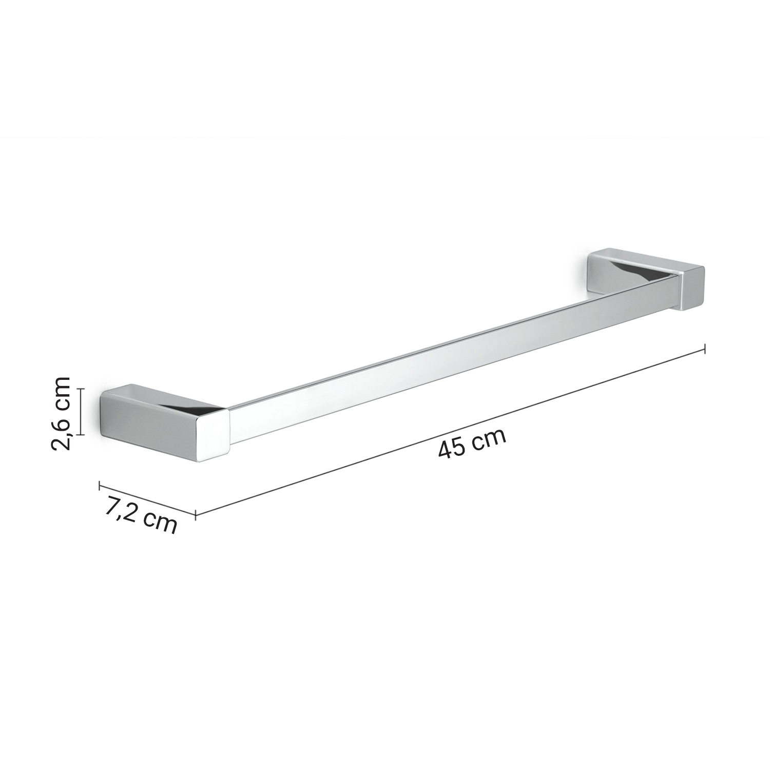 gedy-spluga-porte-serviettes-45-cm-chrome-mural image 2