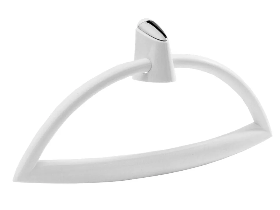 bisk-capri-anneau-porte-serviettes-chrome image 1
