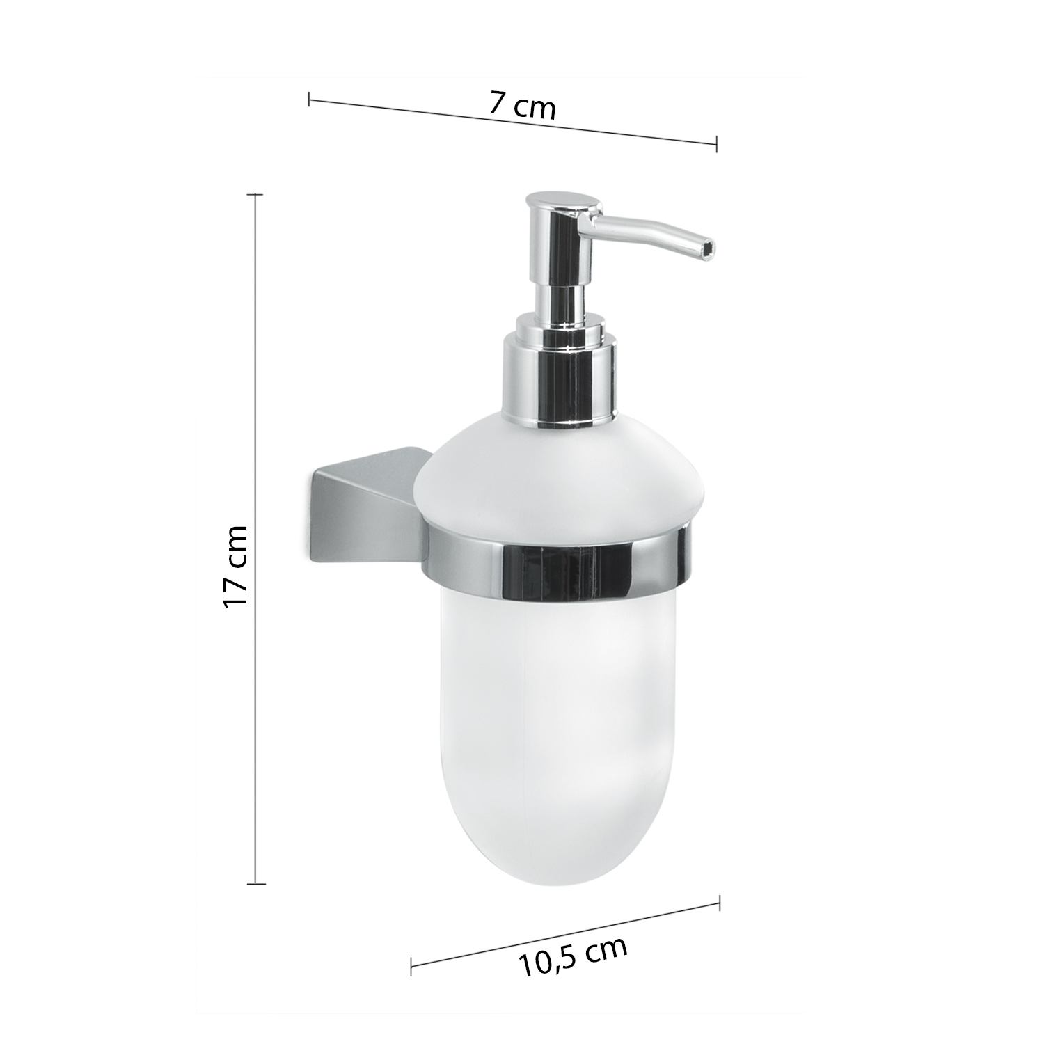 gedy-tonale-distributeur-de-savon-chrome-mural image 2