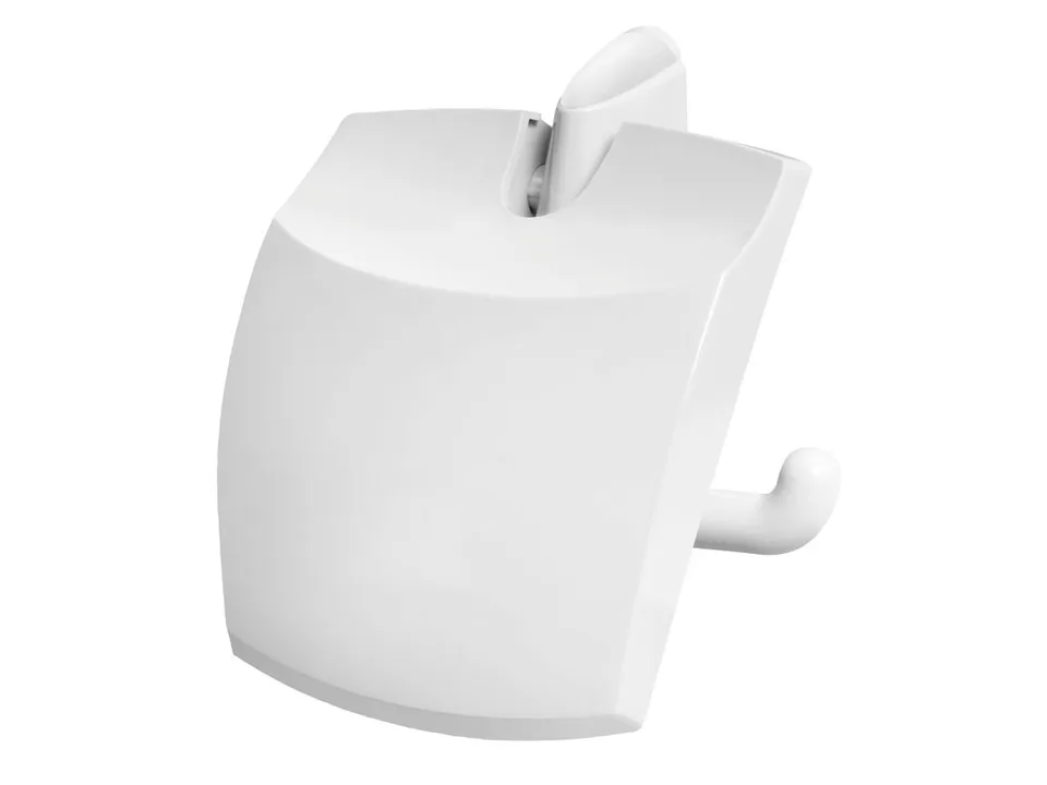 bisk-capri-porte-rouleau-papier-toilette-avec-couvercle image 1