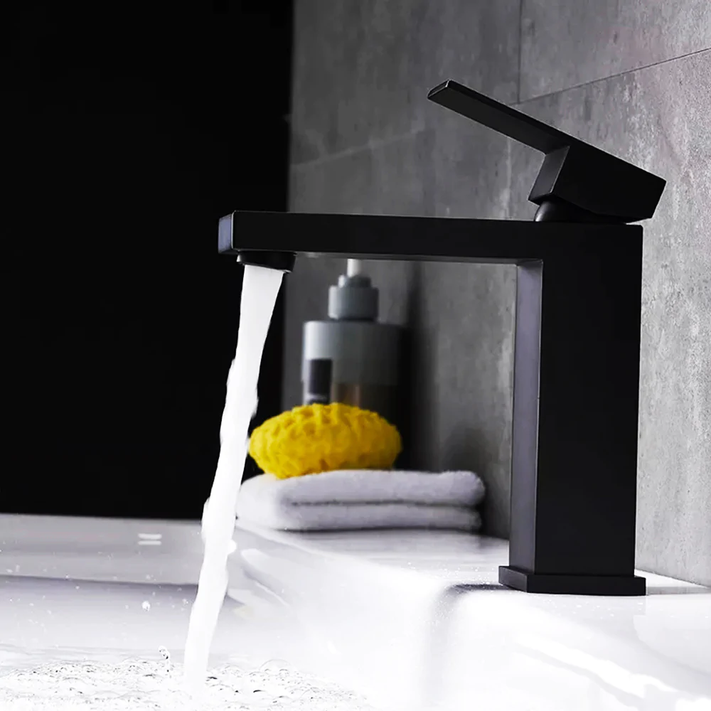 hudor-alph-e-001-mitigeur-lavabo-noir-mat-laiton image 2