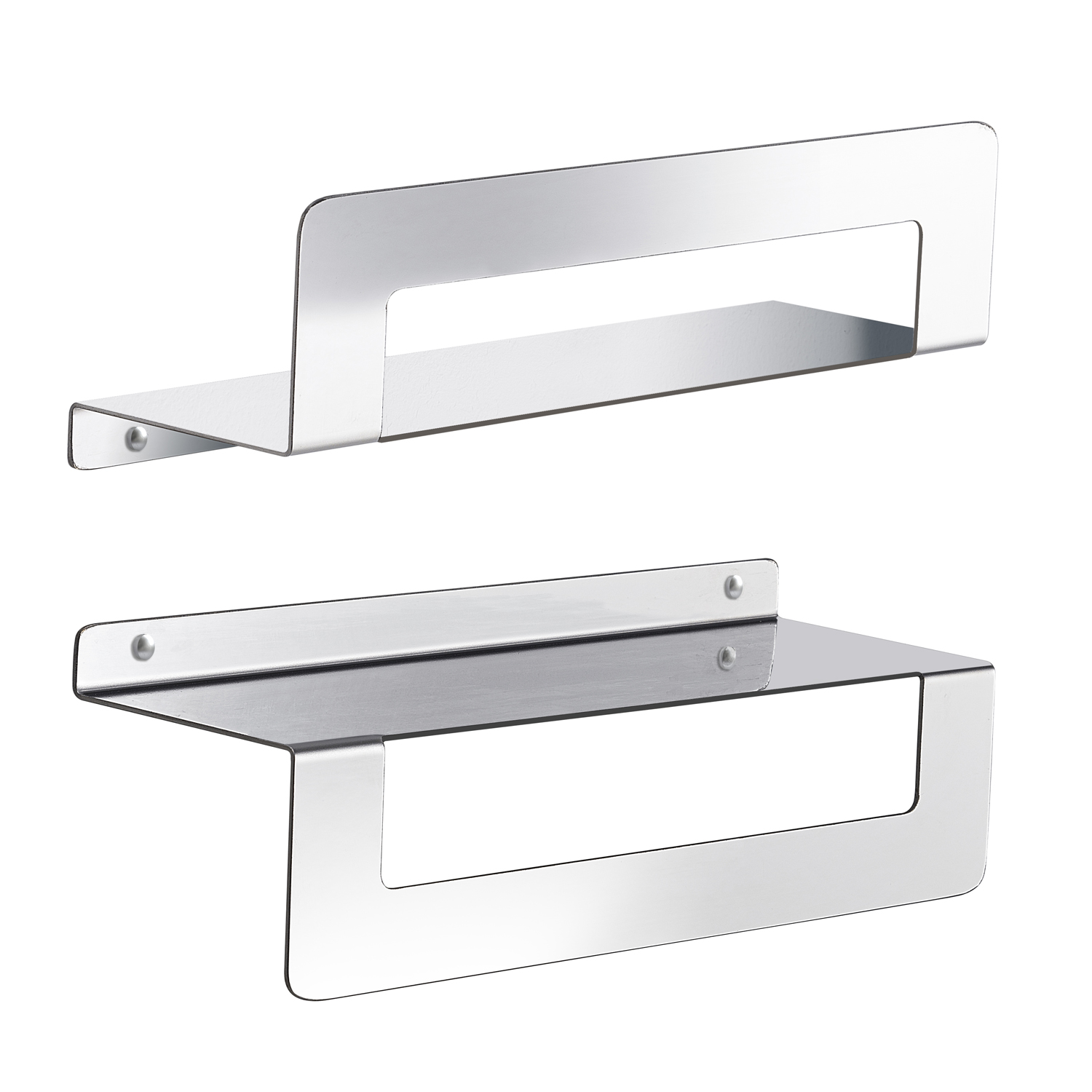 gedy-cleo-porte-objets-douche-poli-avec-porte-serviettes image 1