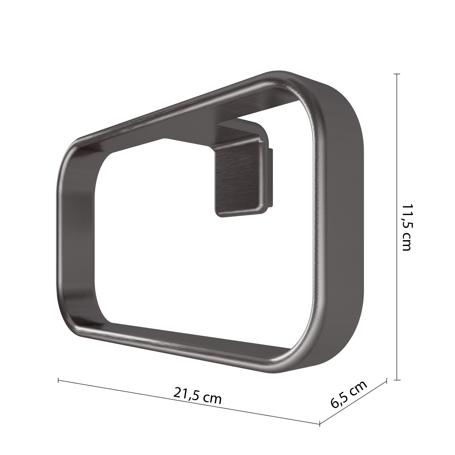 gedy-il-giglio-anneau-porte-serviette-gun-metal image 2