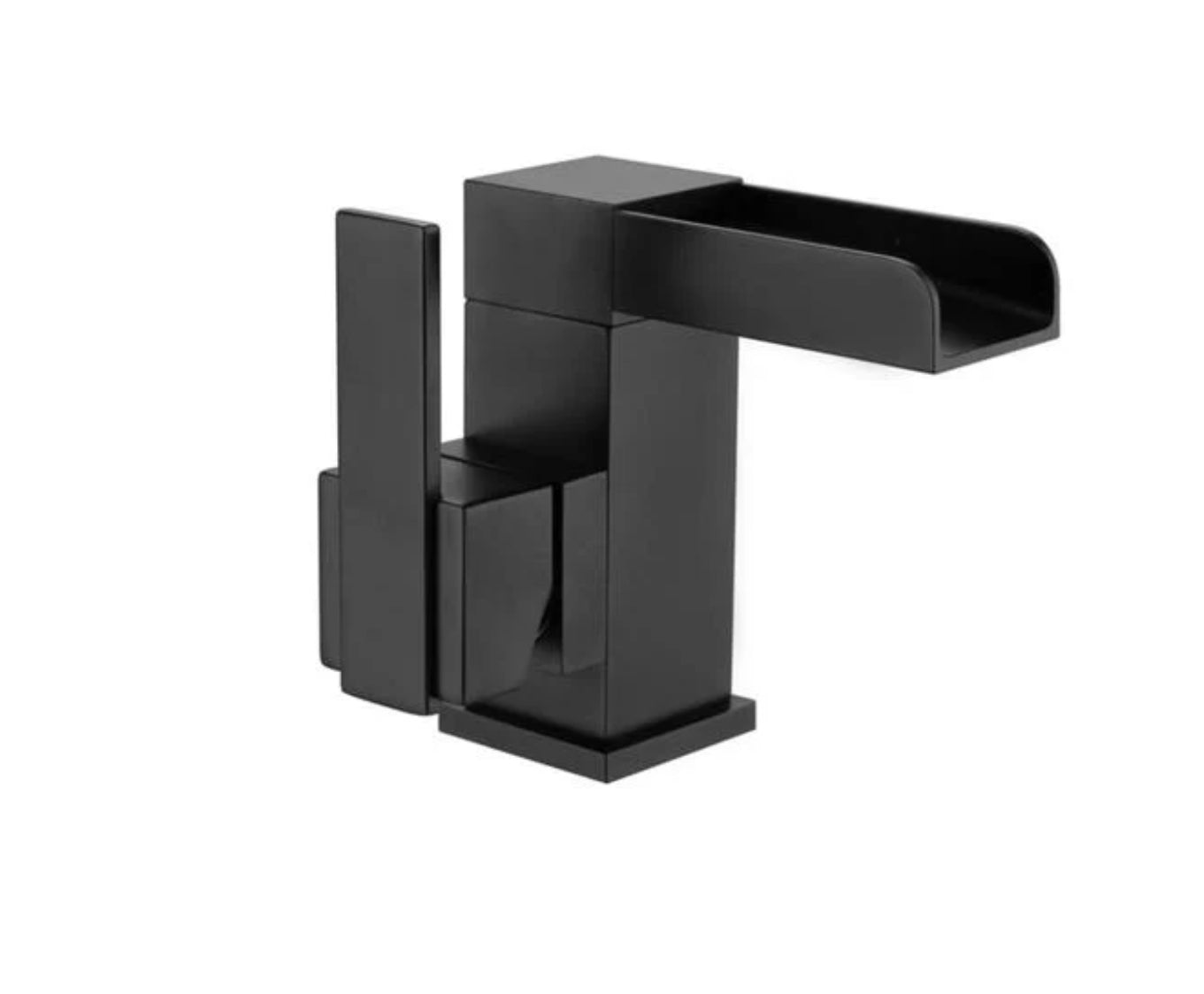 hudor-alph-e-mitigeur-lavabo-cascade-noir-mat image 1