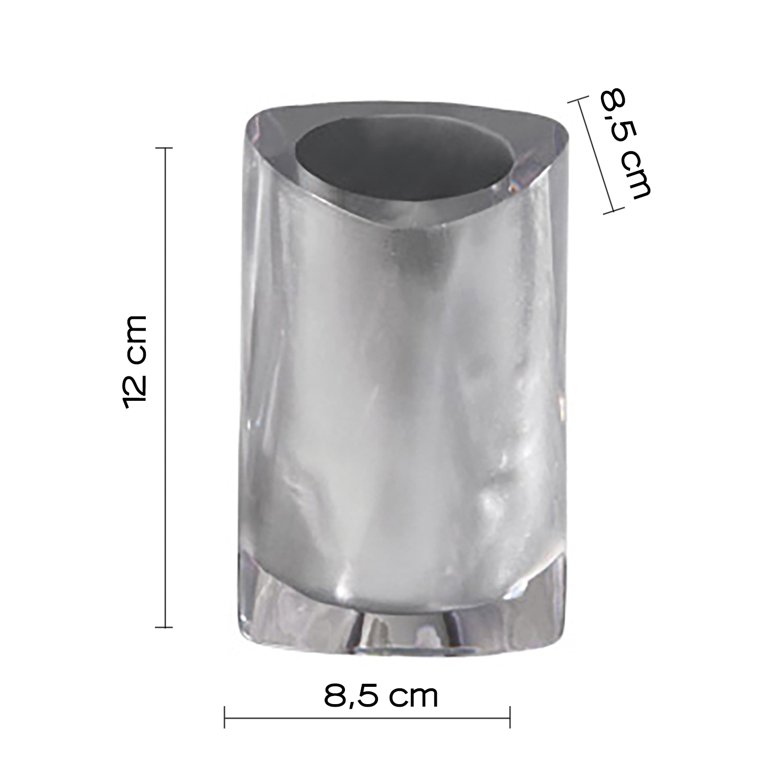 gedy-twist-porte-brosse-dents-argent-poser image 2