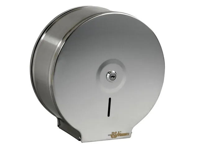 bisk-porte-rouleau-wc-mural-chrome-sans-couvercle image 1