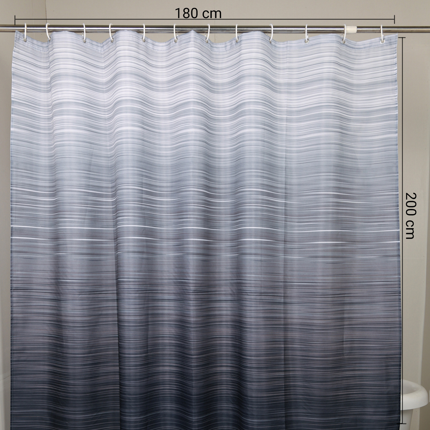 gedy-fog-rideau-douche-180x200-cm-blanc-gris-noir image 2