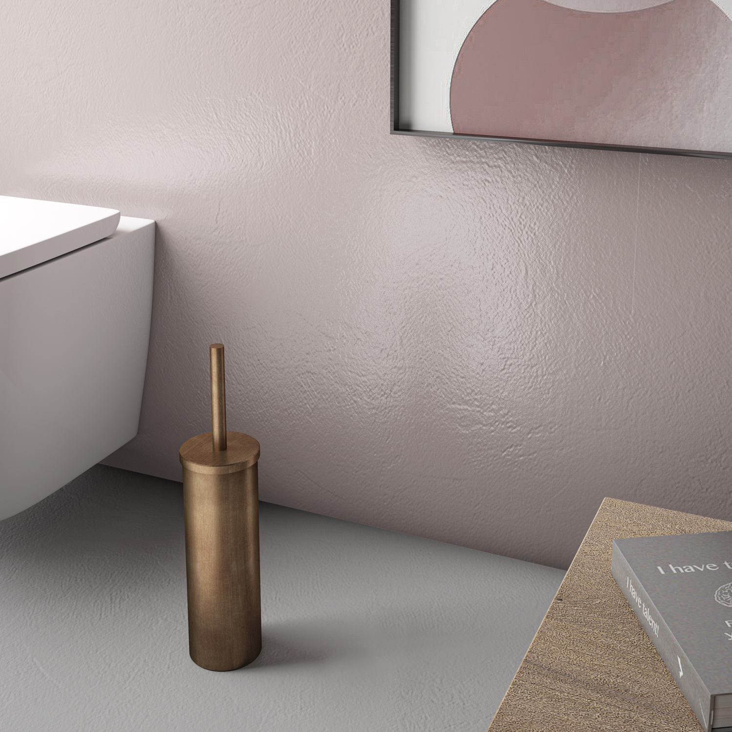 gedy-flip-porte-brosse-wc-or-rose image 3