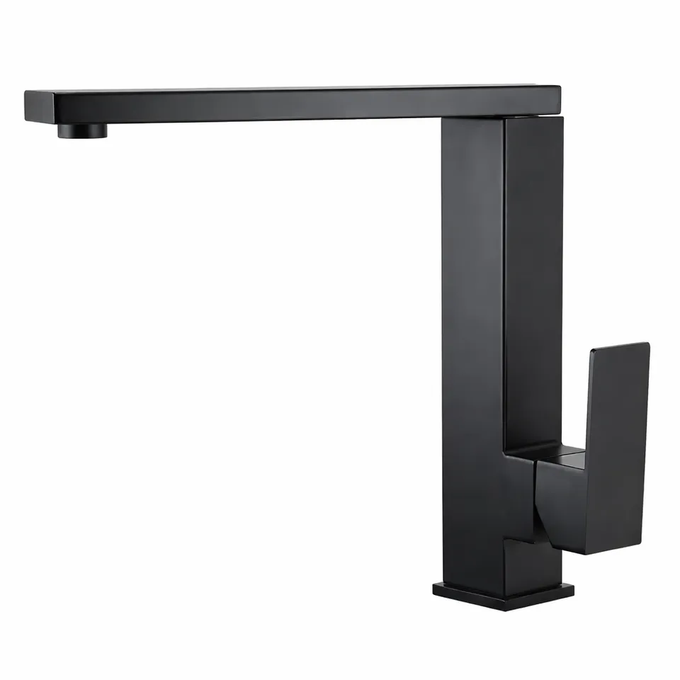 hudor-alph-e-018-mitigeur-cuisine-noir-mat image 1