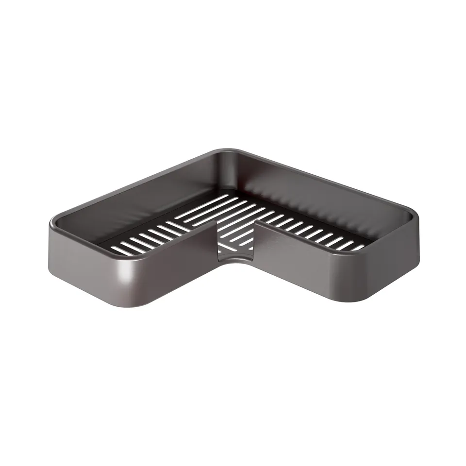 gedy-il-giglio-porte-objets-angle-tag-re-douche-gun-metal image 1