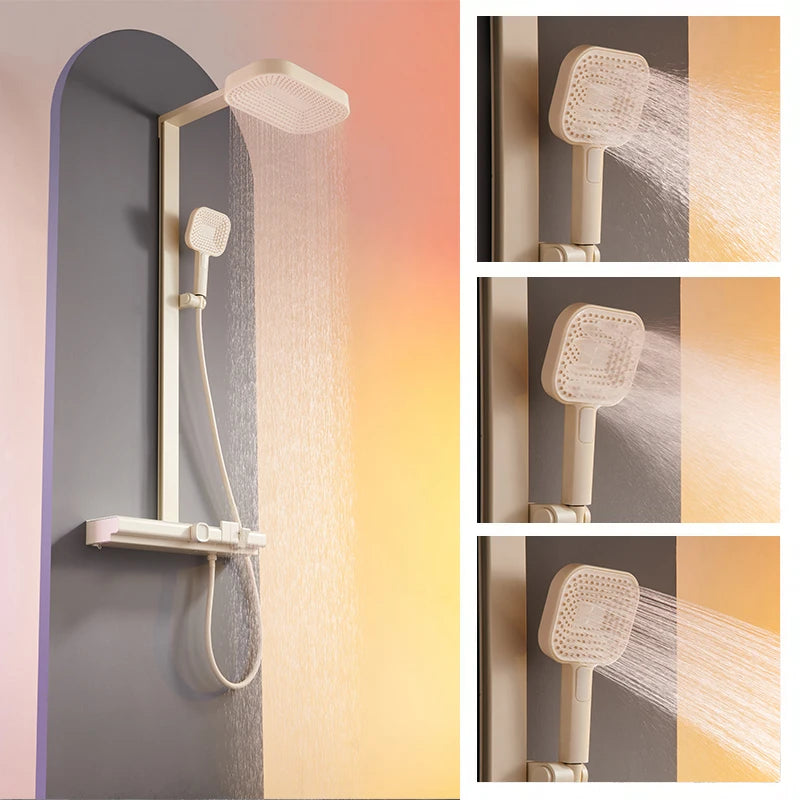 hudor-argolide-colonne-de-douche-thermostatique-blanc-mat image 4