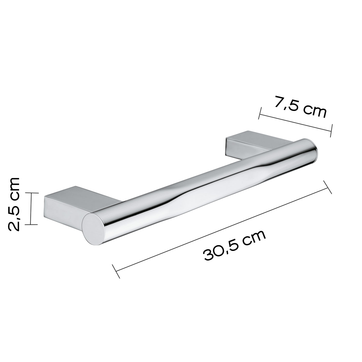 gedy-canarie-barre-d-appui-30-cm-chrome image 2