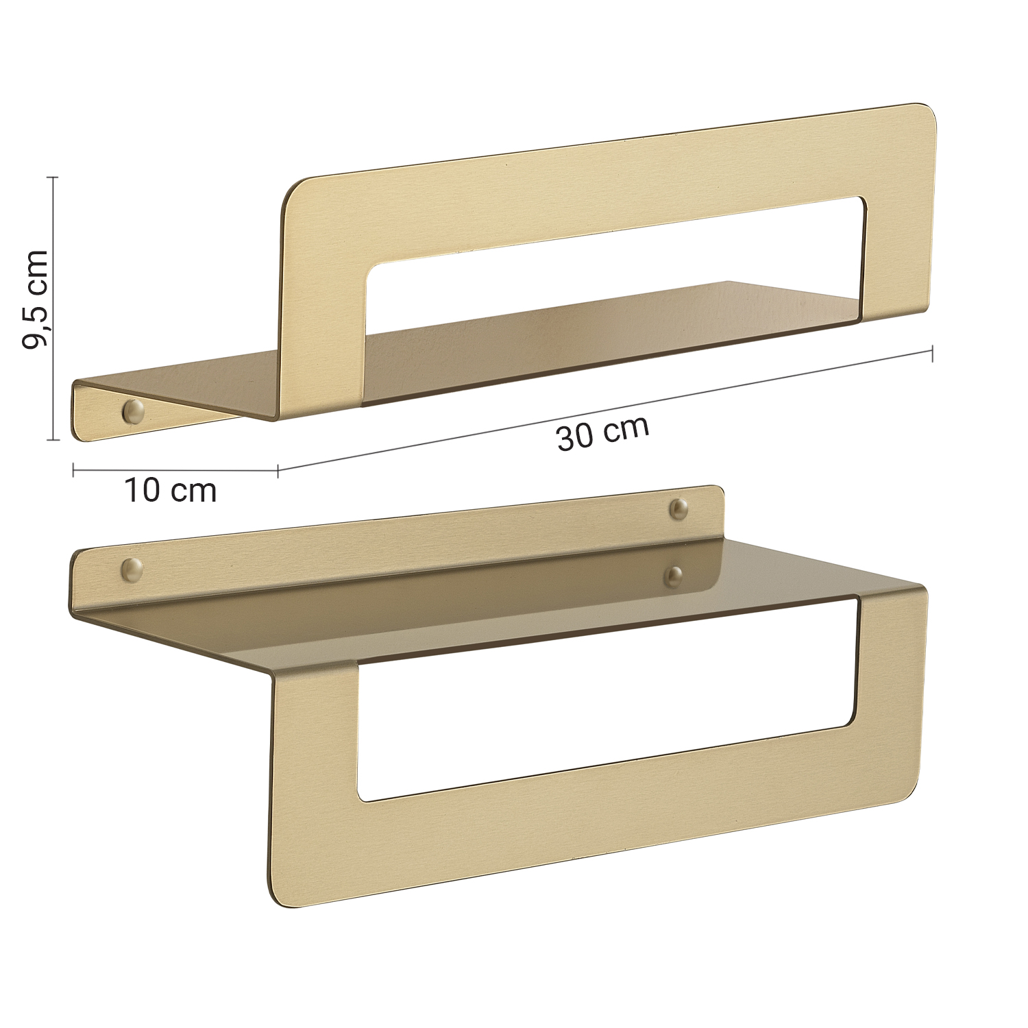 gedy-cleo-panier-douche-or-mat-serviettes image 2