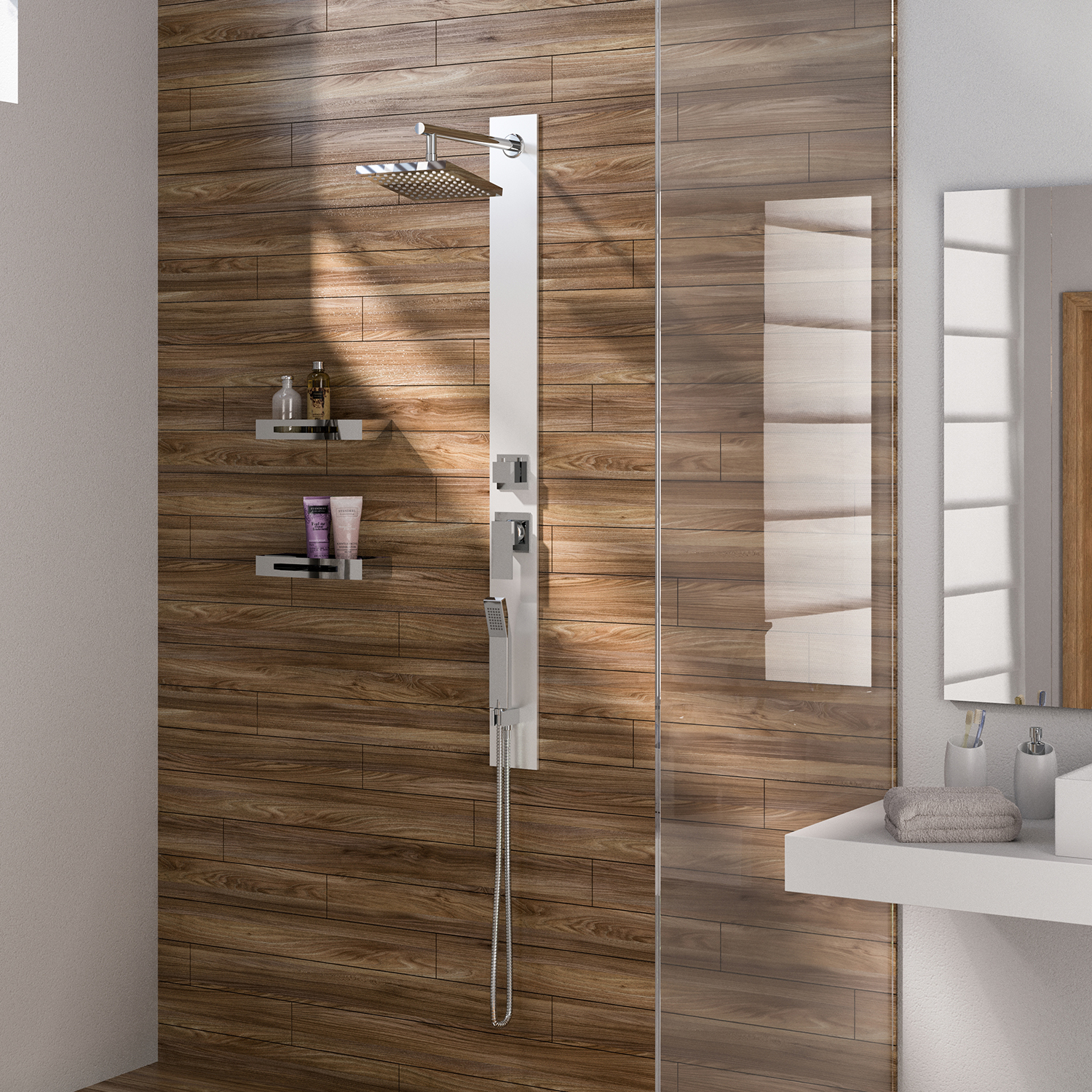 gedy-style-01-panneau-de-douche-verre-tremp-blanc image 4