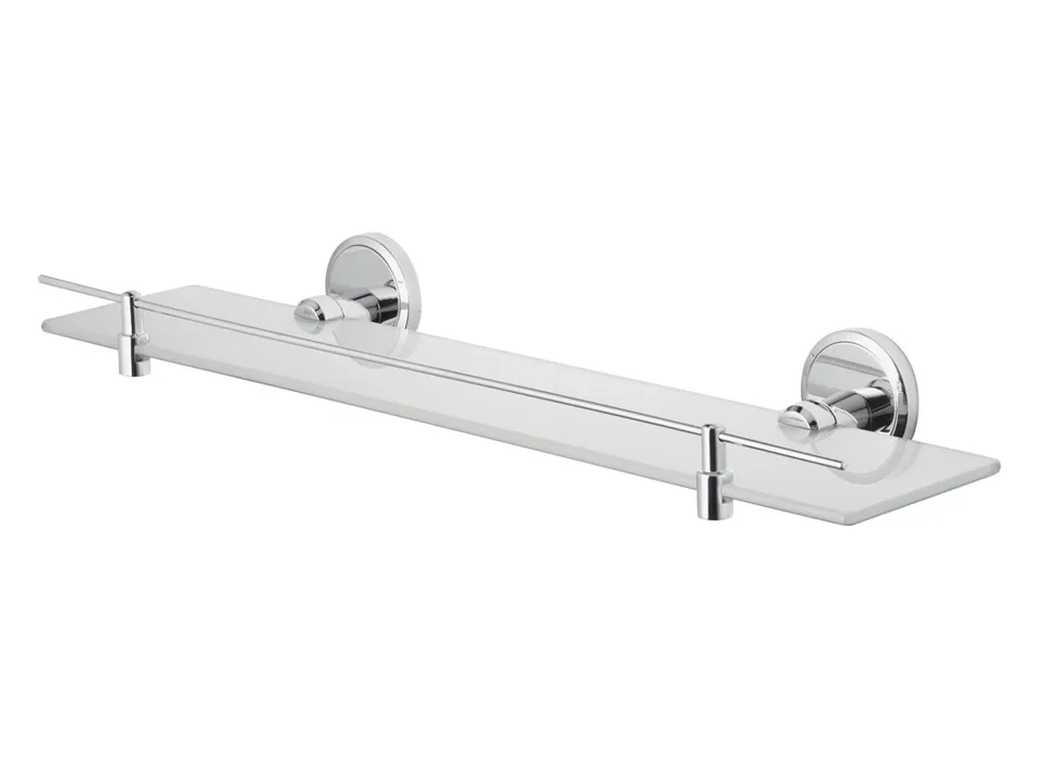 bisk-seduction-tablette-verre-salle-de-bain-chrome image 1