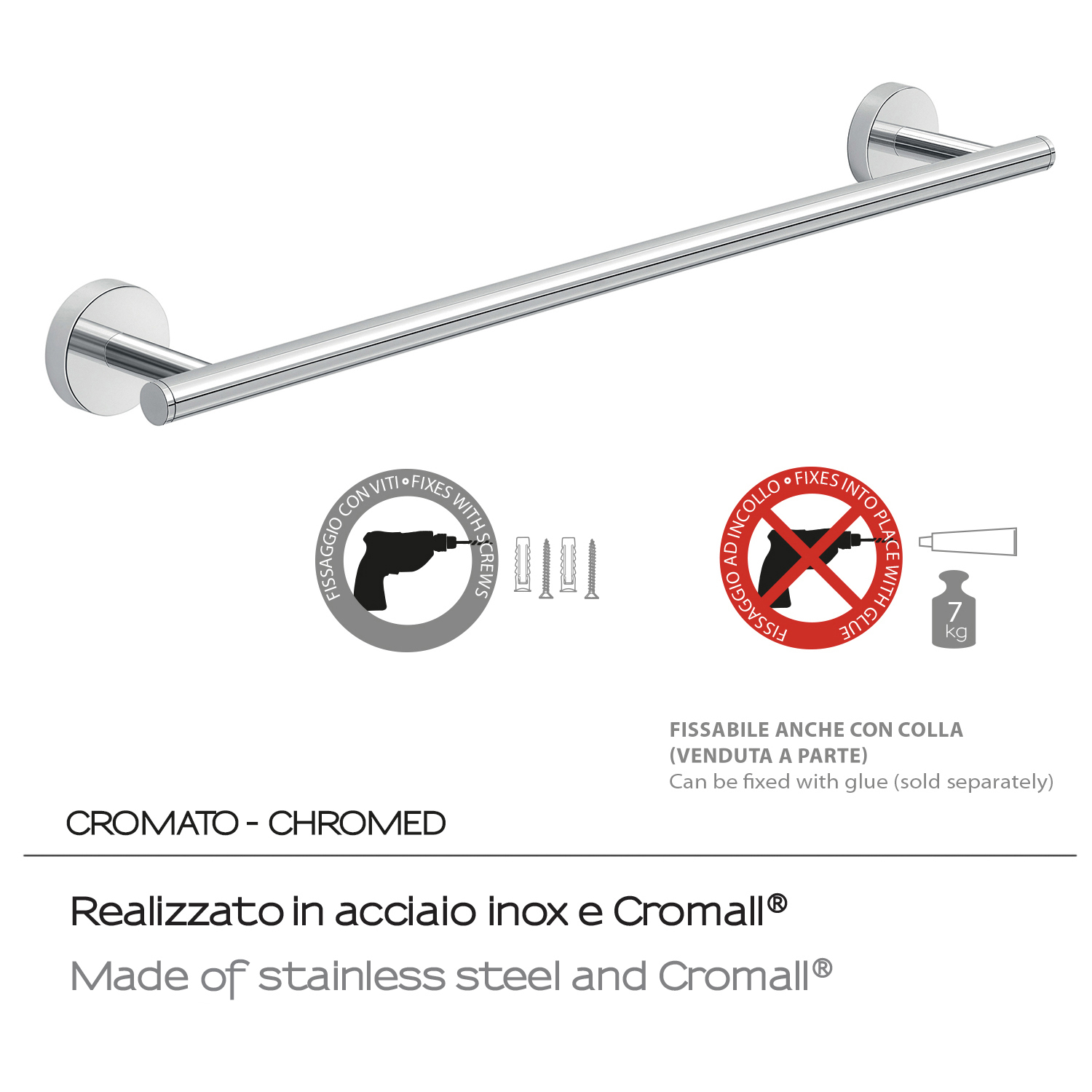 gedy-eros-porte-serviette-45-cm-chrome image 5