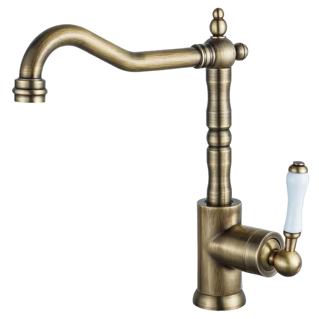 hudor-art-mis-025-mitigeur-cuisine-bronze-huil-col-cygne image 1