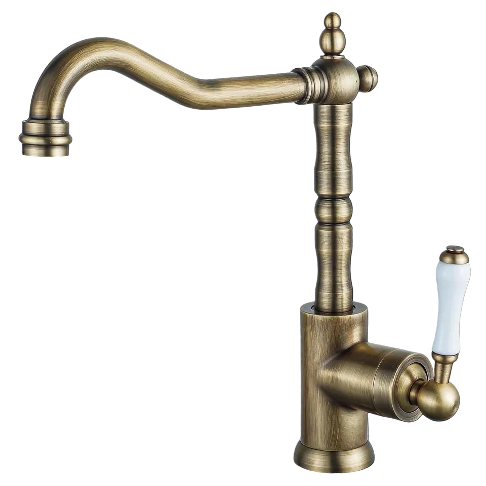 hudor-art-mis-025-mitigeur-cuisine-bronze-huil-col-cygne image 1