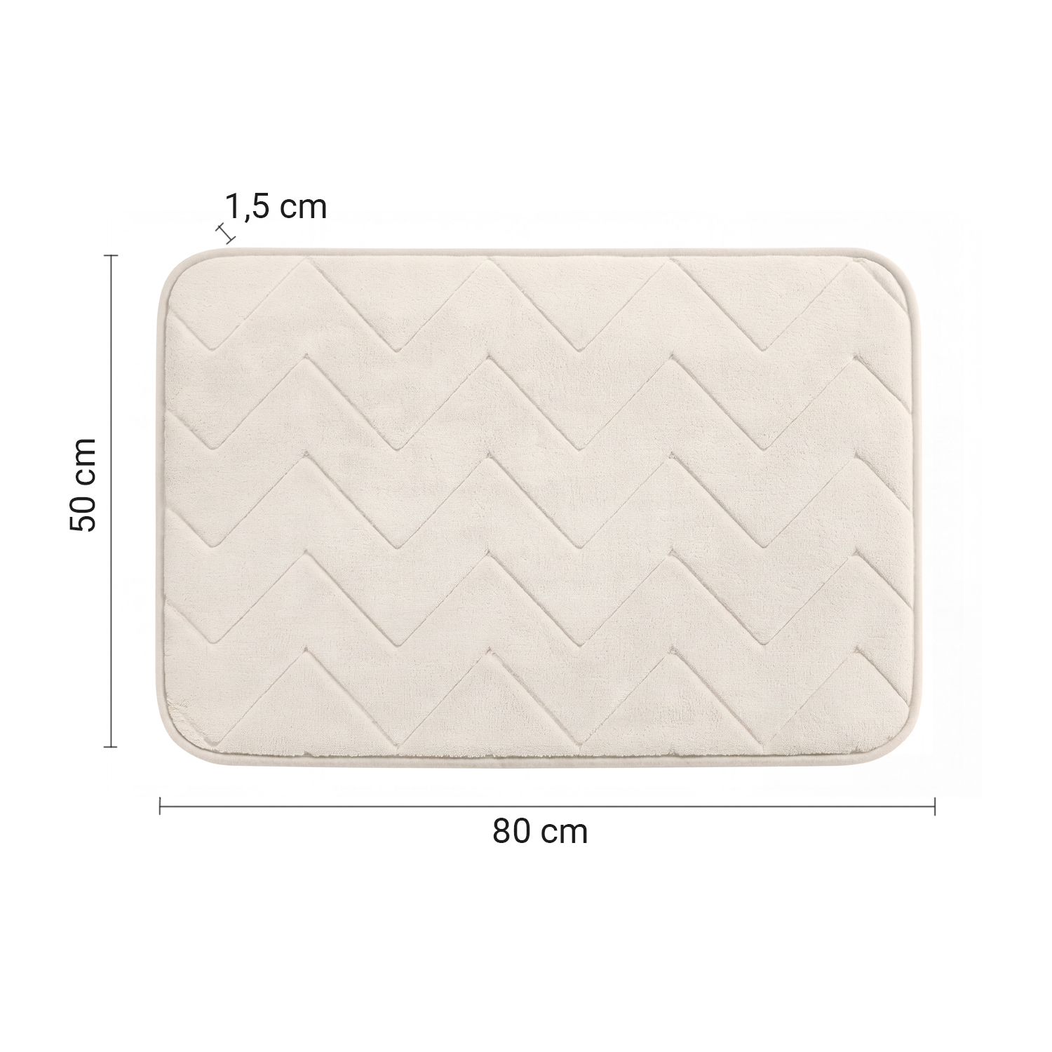gedy-mousse-tapis-de-bain-m-moire-de-forme-50x80-beige image 2