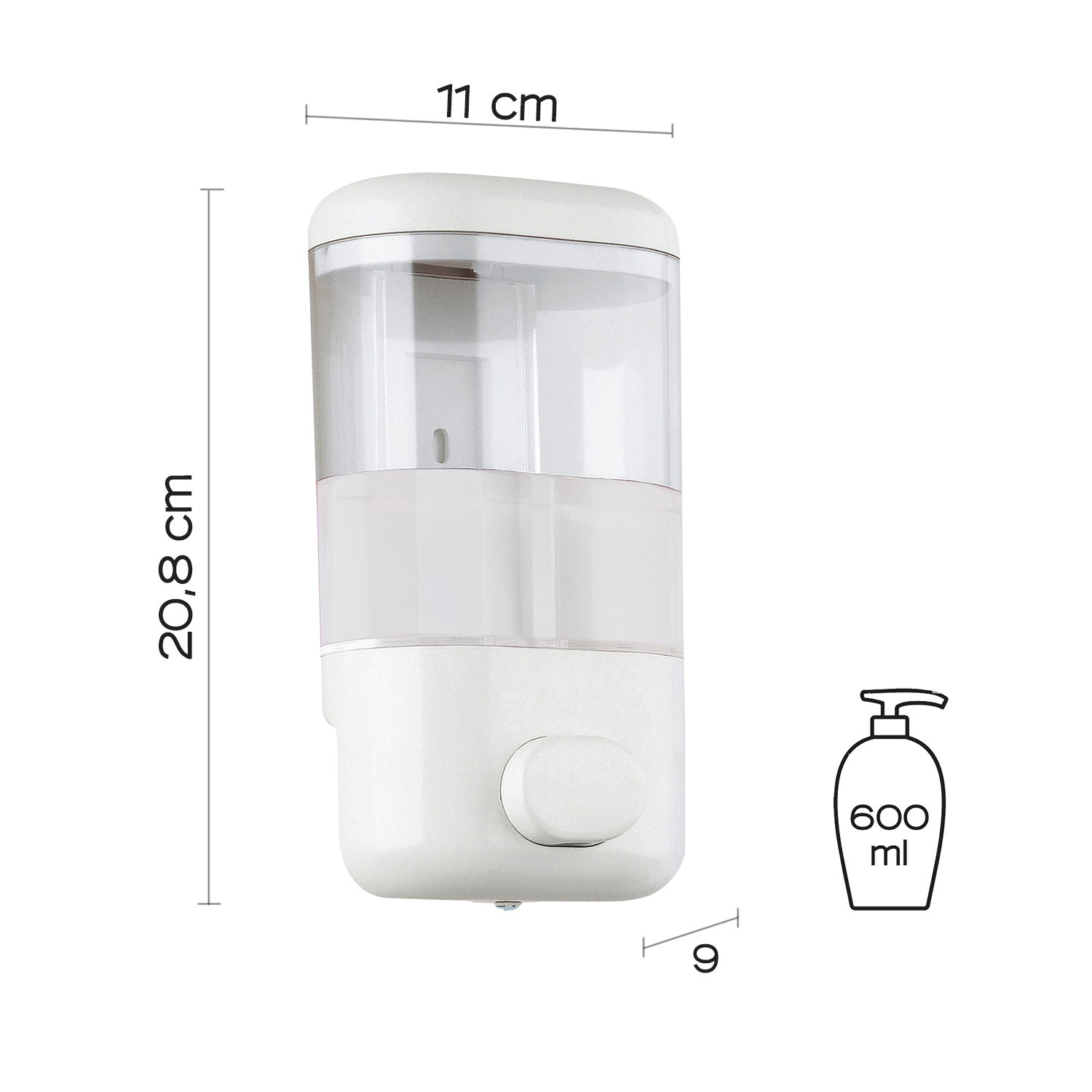 gedy-contract-push-pro-distributeur-savon-gel-d-sinfectant image 2