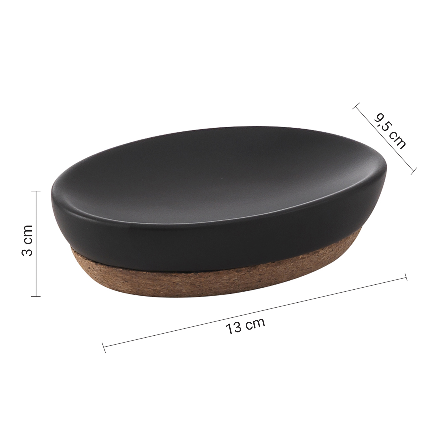gedy-ilary-porte-savon-noir-mat-poser image 2