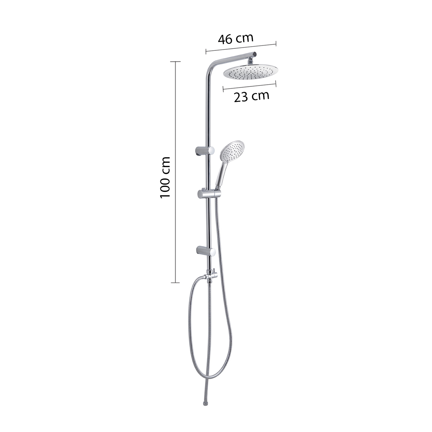 gedy-easy-04-colonne-de-douche-chrome-r-glable image 2