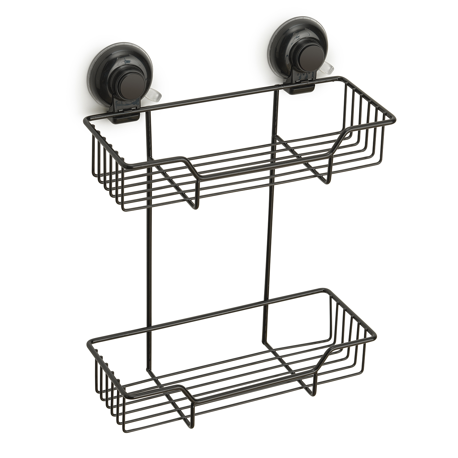 gedy-hot-panier-douche-double-fil-noir-mat image 1