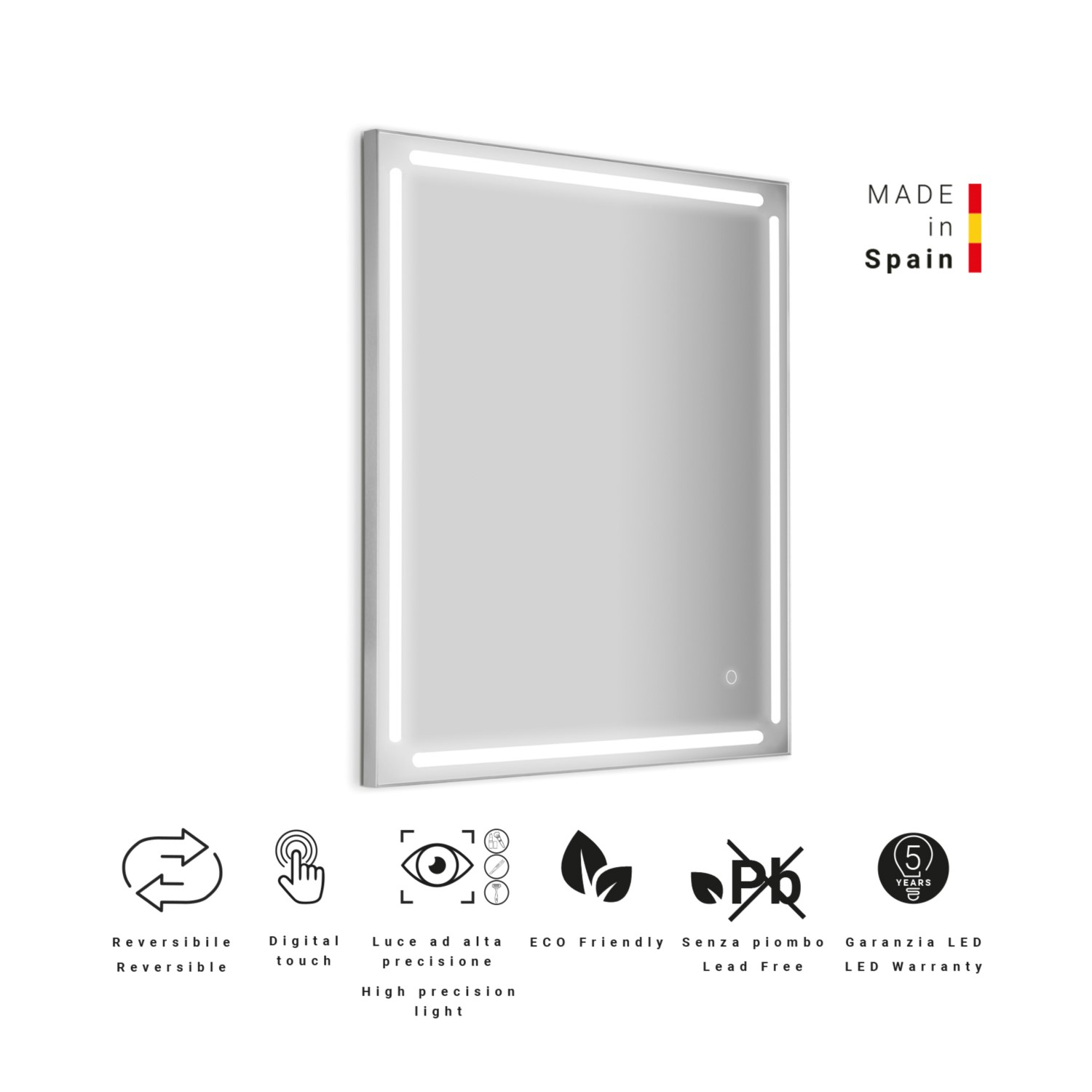 gedy-paul-miroir-salle-de-bain-60x80-cadre-bross image 3