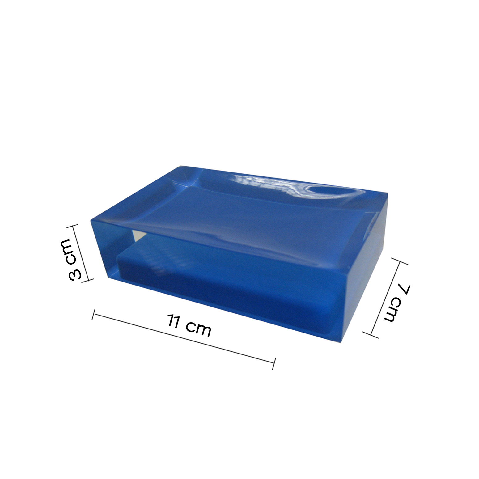 gedy-rainbow-porte-savon-bleu image 2