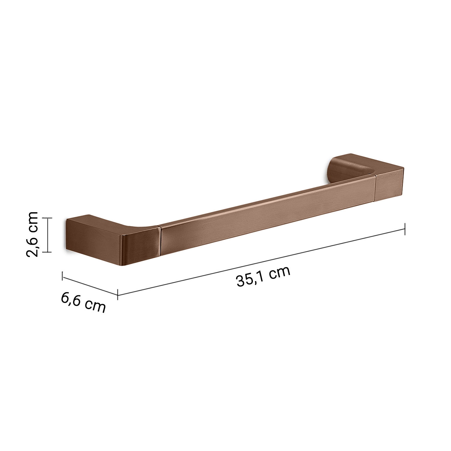 gedy-pirenei-porte-serviette-35-cm-or-rose image 2