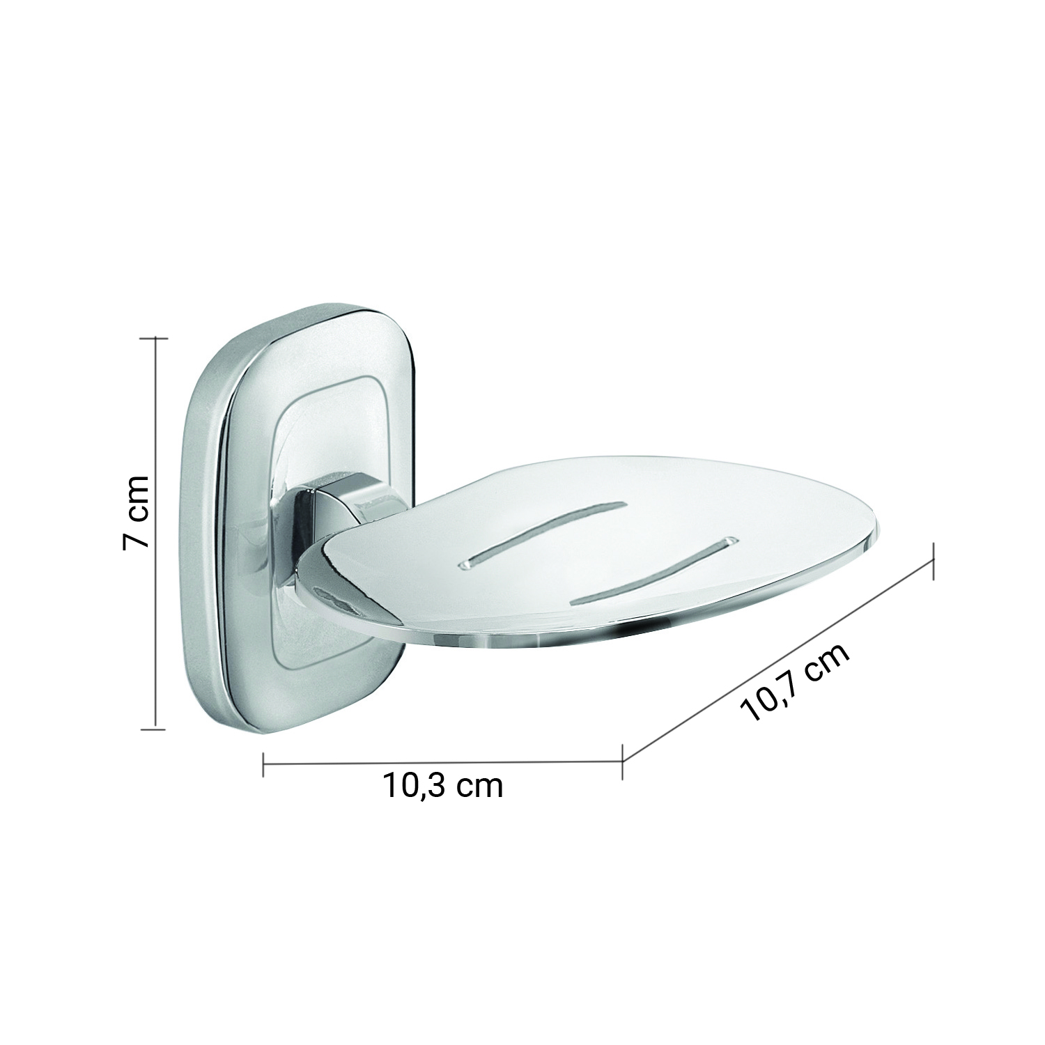 gedy-everest-porte-savon-mural-chrome-inamovible image 2