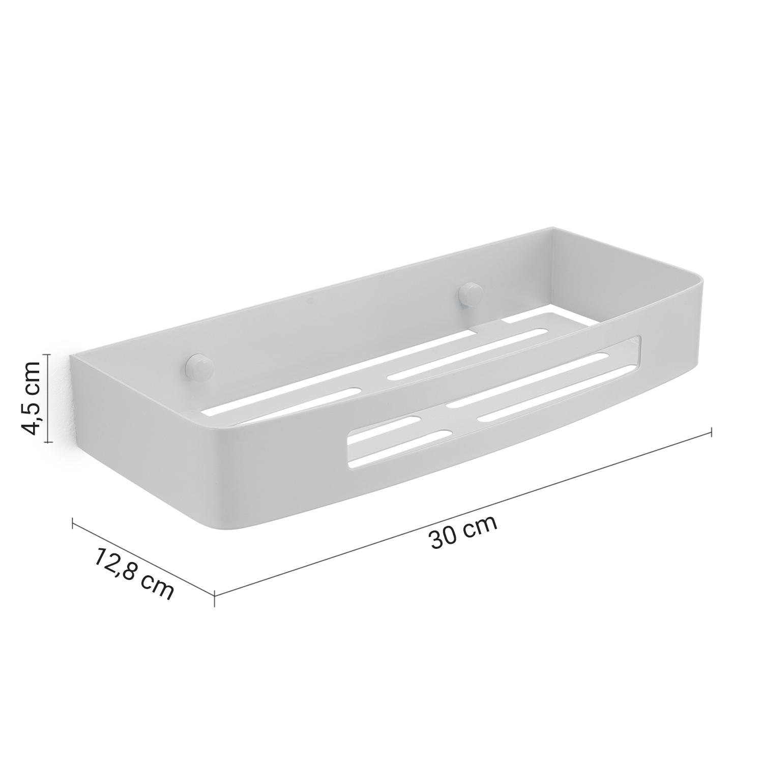 gedy-nerva-porte-objets-douche-tag-re-blanc-mat image 2