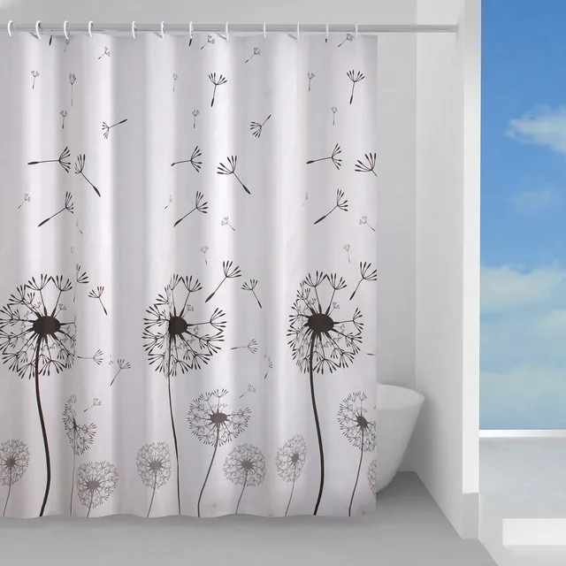 gedy-desiderio-rideau-de-douche-180x200-cm-blanc-noir image 1