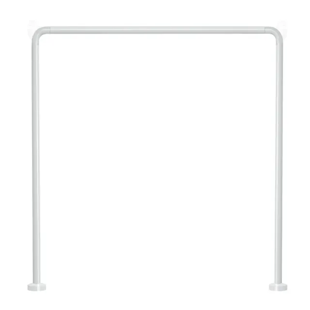 gedy-barre-angulaire-douche-blanche-rideau image 1