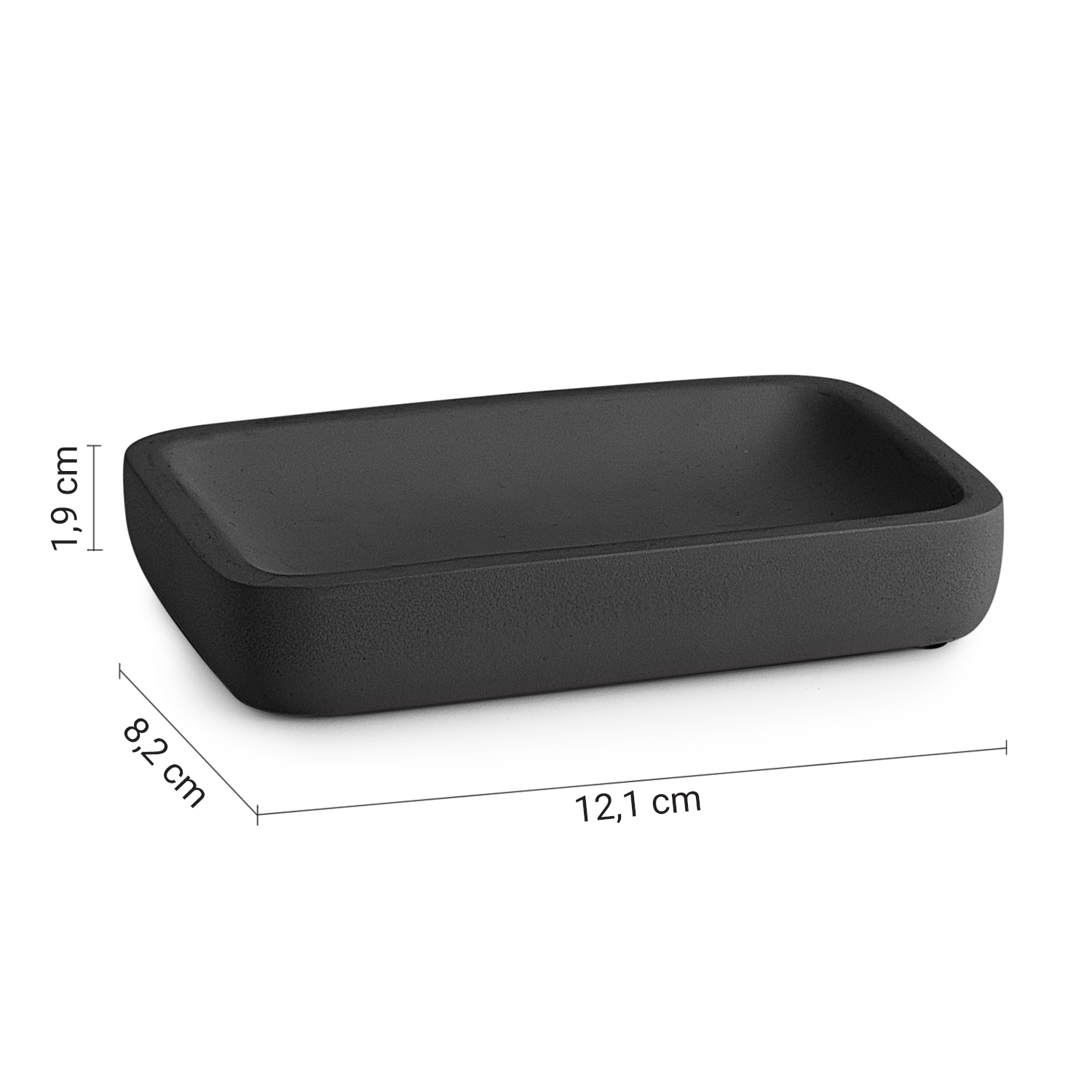 gedy-ylenia-porte-savon-poser-noir-mat image 2
