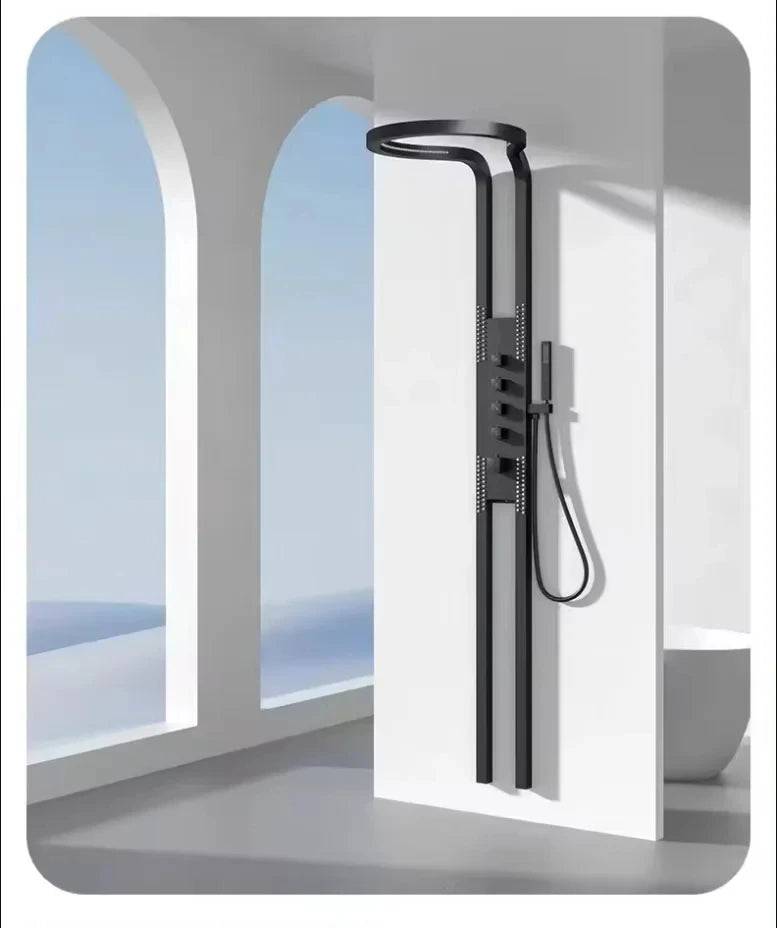 hudor-c-phise-0006-colonne-de-douche-noir-mat-led image 7