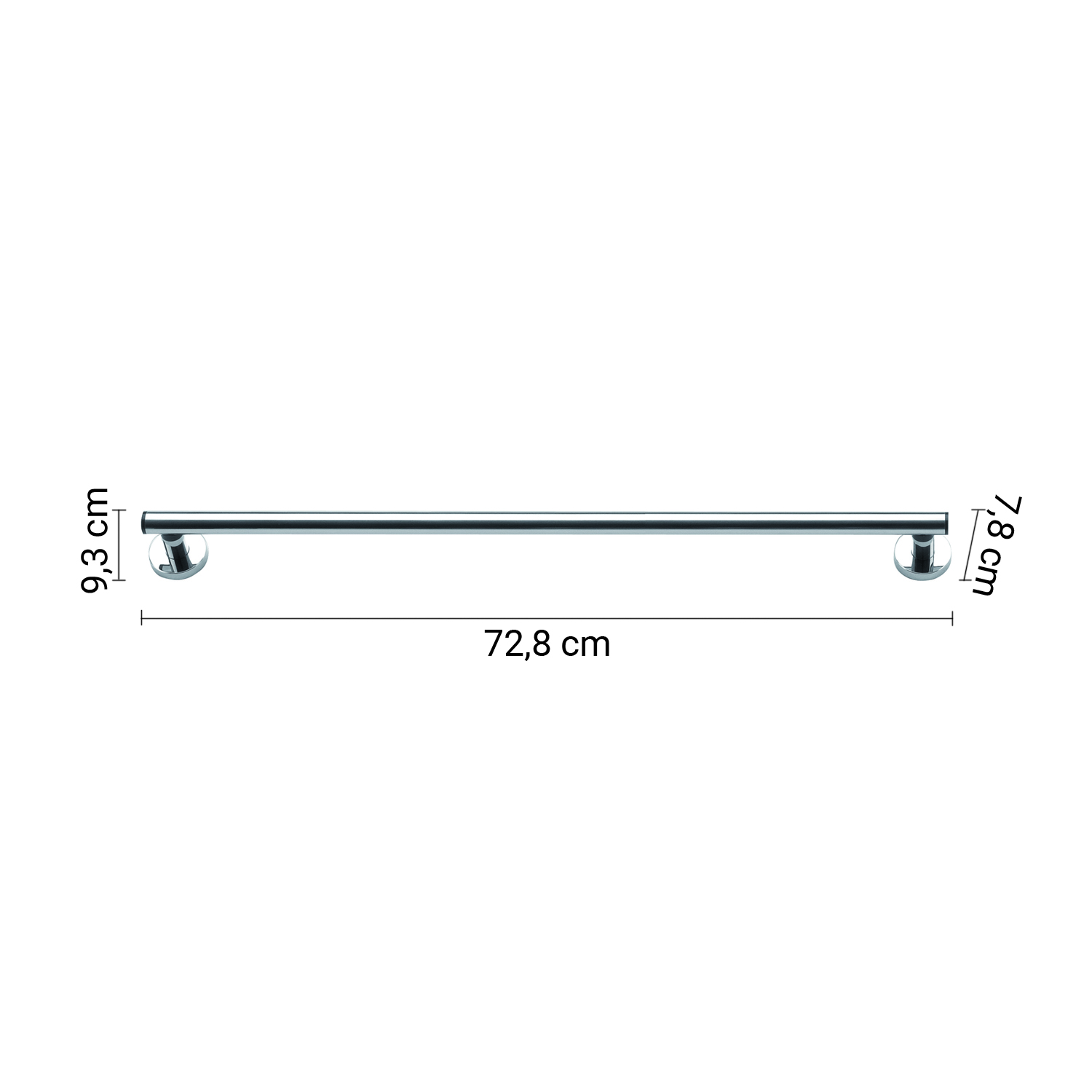 gedy-prima-classe-barre-appui-72-cm-chrome image 2