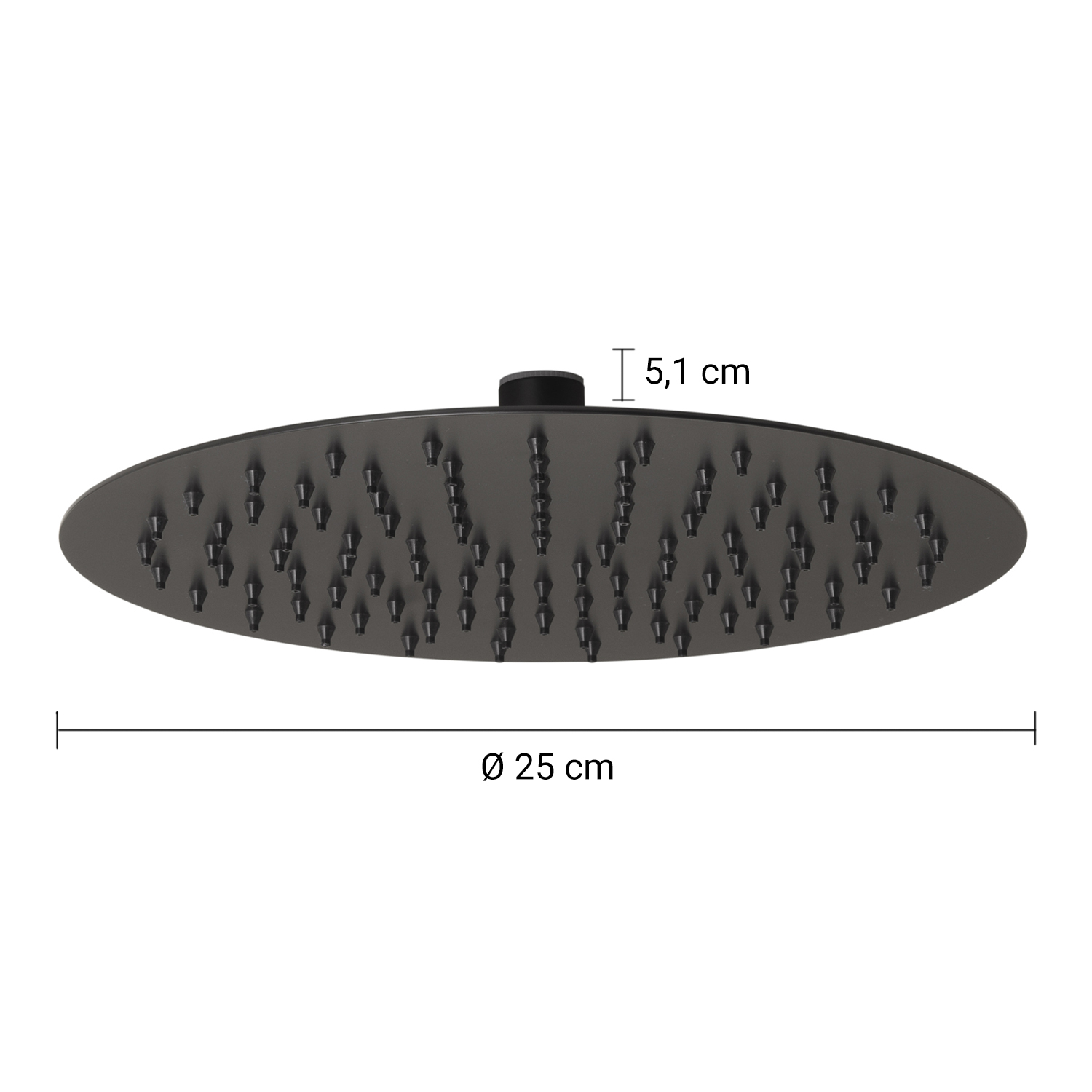 gedy-tech-14-pommeau-de-douche-noir-mat image 2