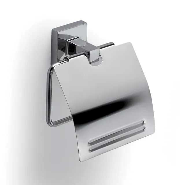 gedy-olimpo-porte-rouleau-avec-couvercle-chrome image 1