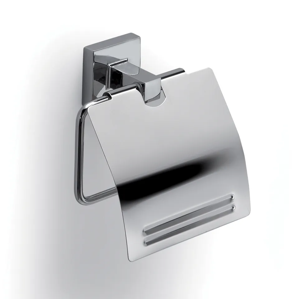 gedy-olimpo-porte-rouleau-avec-couvercle-chrome image 1