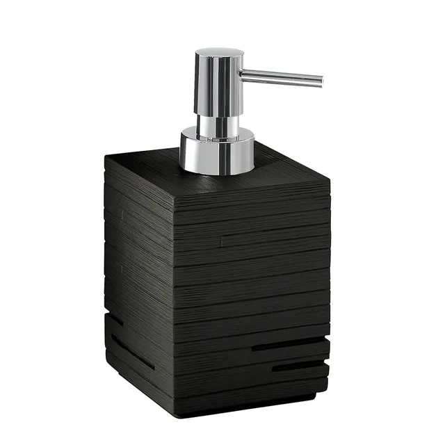gedy-quadrotto-distributeur-savon-noir-salle-de-bain image 1